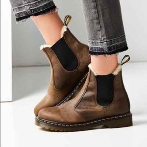 Dr. Martens Leonore Brown Lined Chelsea Boots